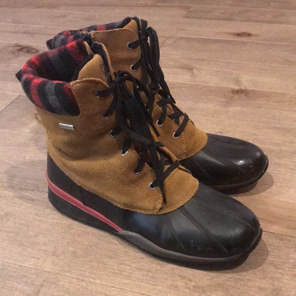 Cougar Totem boots plaid red brown - Picture 2 of 8